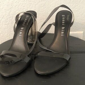 Gianni Bini Black Strappy Heels